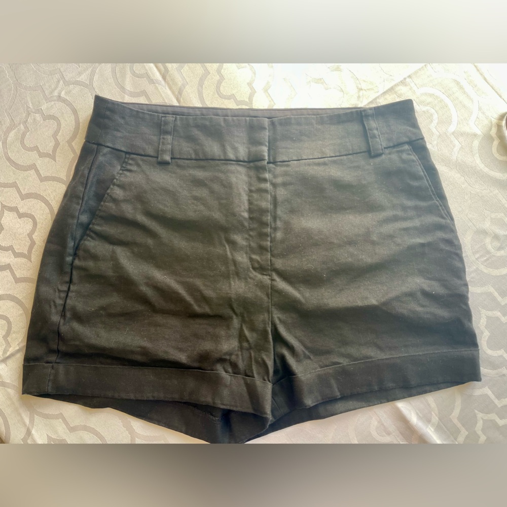 Express black high rise midi shorts - size 14